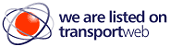 We are listed on Transport Web